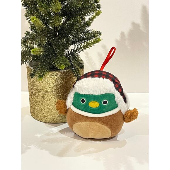 Squishmallows Mallard Duck Hat Christmas Holiday Ornament - Picture 1 of 5